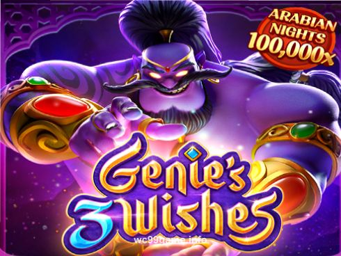 Genie's 3 Wishes fantasy-themed slot game image from wc99 game